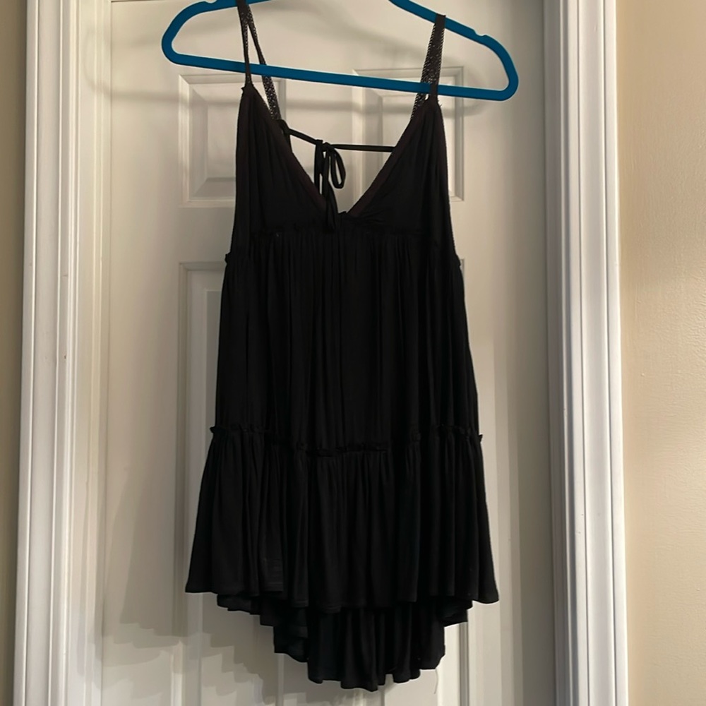 Black baby doll top